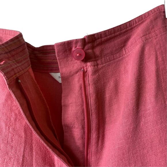 Napa Valley Linen Blend Pink High Rise Capri Pants‎ S 12 (2549) - Picture 4 of 8